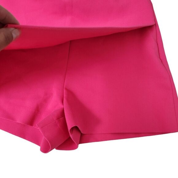 Zara Skort Medium Hot Pink Bloggers Favorite Asymmetrical High-Rise Mini Boho - Picture 5 of 9